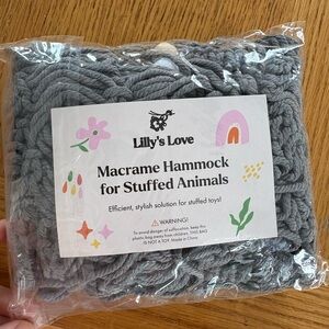 Lilly's Love Gray Macrame Hammock
